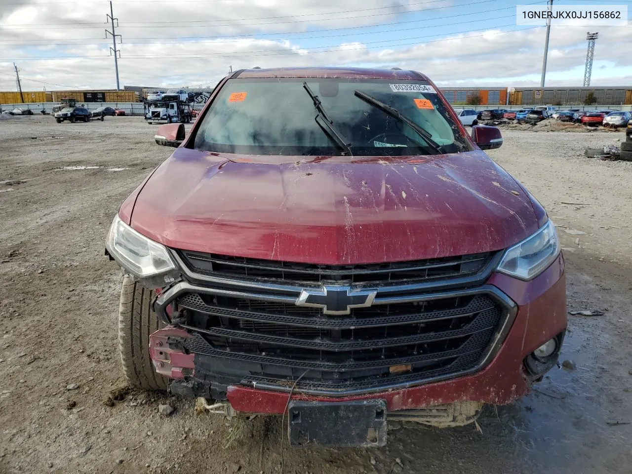 2018 Chevrolet Traverse Rs VIN: 1GNERJKX0JJ156862 Lot: 80392054