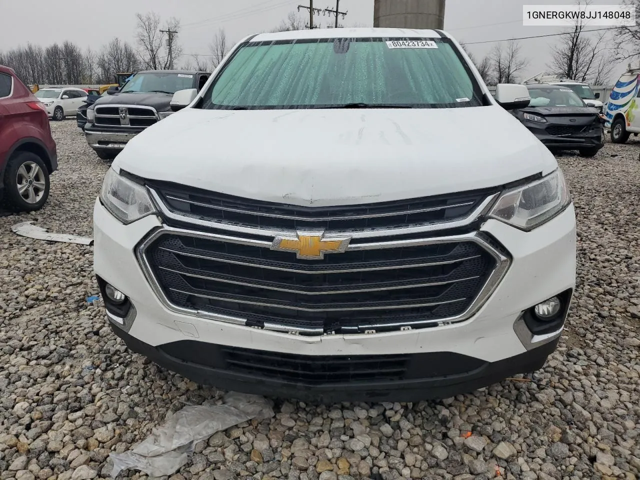 2018 Chevrolet Traverse Lt VIN: 1GNERGKW8JJ148048 Lot: 80423734