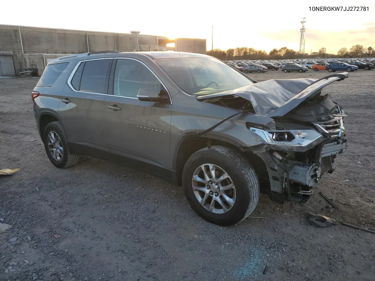 2018 Chevrolet Traverse Lt VIN: 1GNERGKW7JJ272781 Lot: 80678774