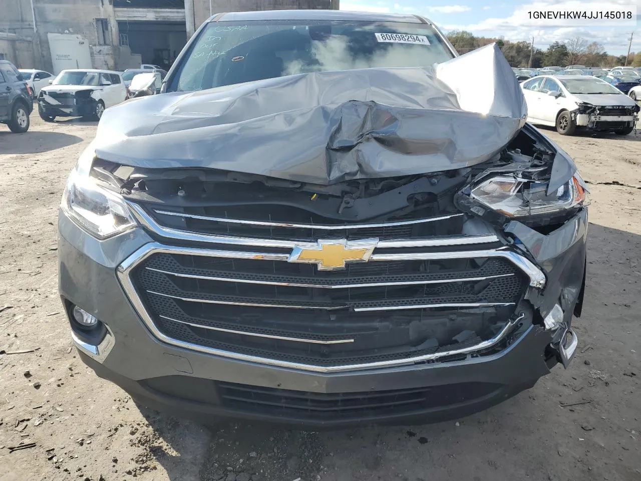 2018 Chevrolet Traverse Lt VIN: 1GNEVHKW4JJ145018 Lot: 80698294