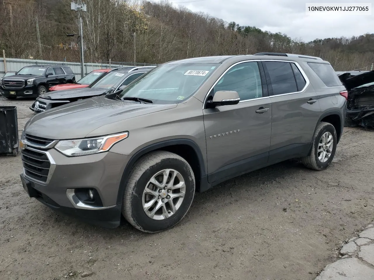 1GNEVGKW1JJ277065 2018 Chevrolet Traverse Lt