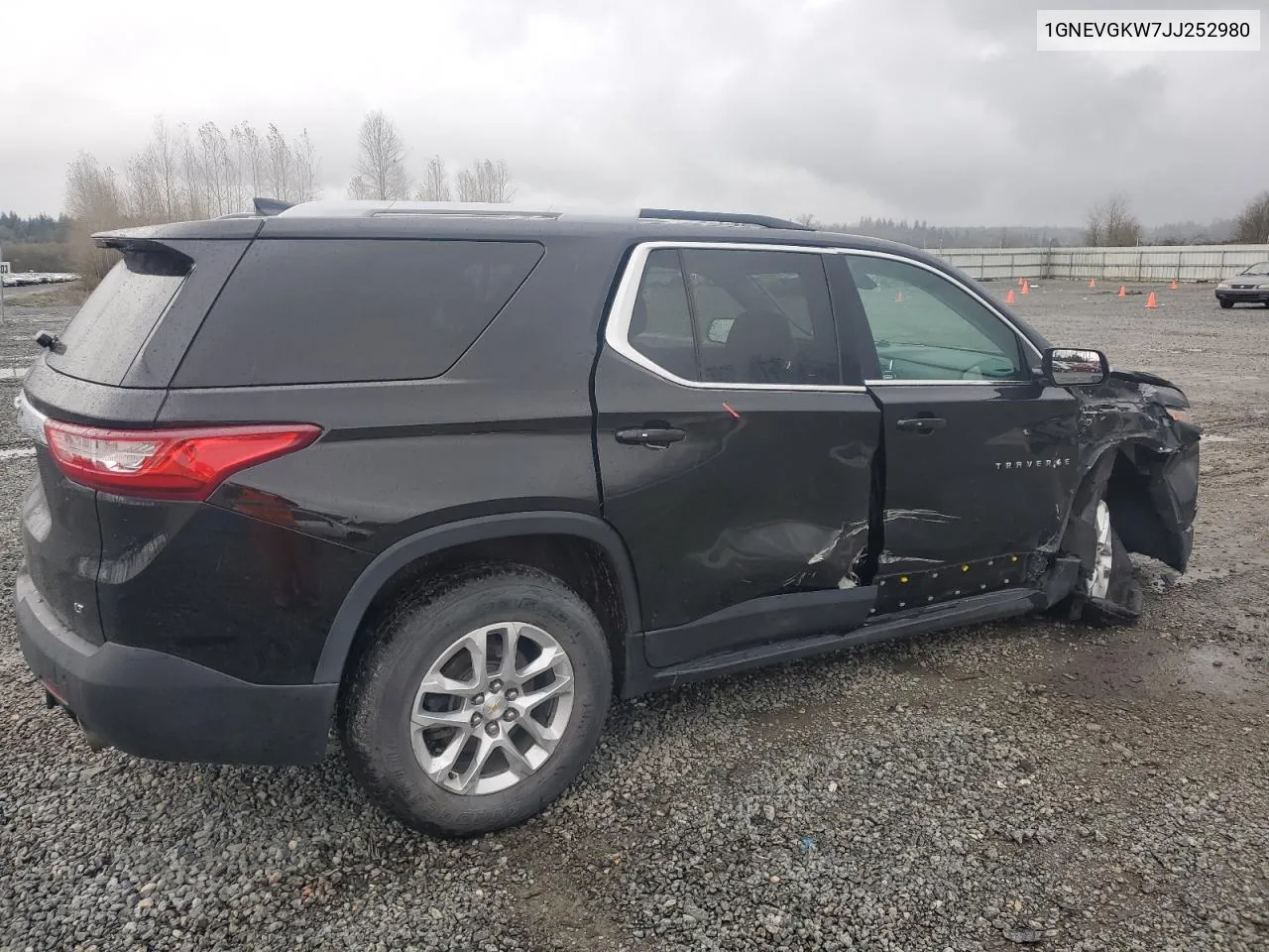 2018 Chevrolet Traverse Lt VIN: 1GNEVGKW7JJ252980 Lot: 80941104