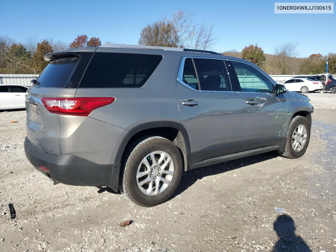 2018 Chevrolet Traverse Lt VIN: 1GNERGKW8JJ100615 Lot: 81136134