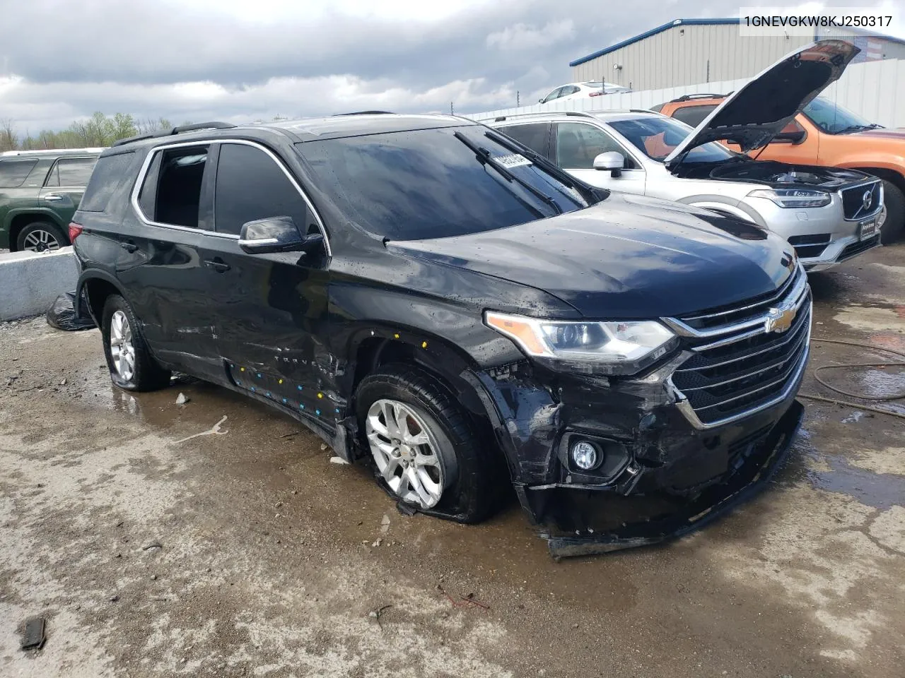 2019 Chevrolet Traverse Lt VIN: 1GNEVGKW8KJ250317 Lot: 49527954