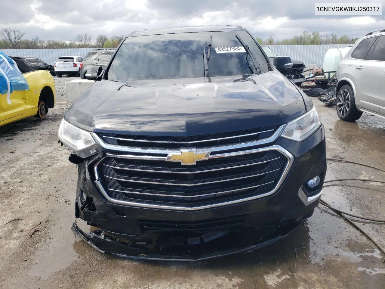 2019 Chevrolet Traverse Lt VIN: 1GNEVGKW8KJ250317 Lot: 49527954