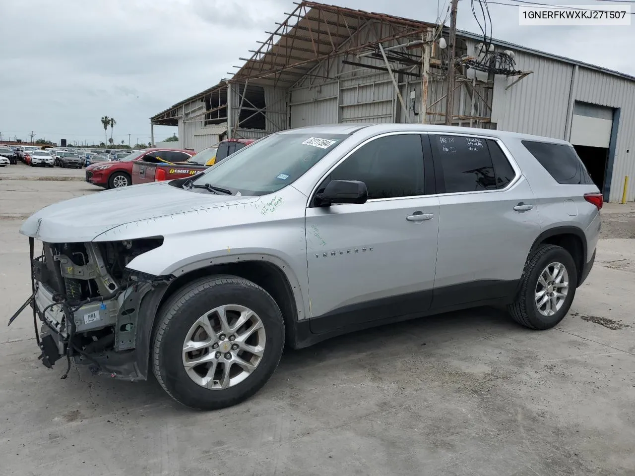 2019 Chevrolet Traverse Ls VIN: 1GNERFKWXKJ271507 Lot: 52217594