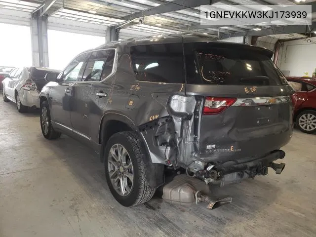 1GNEVKKW3KJ173939 2019 Chevrolet Traverse Premier