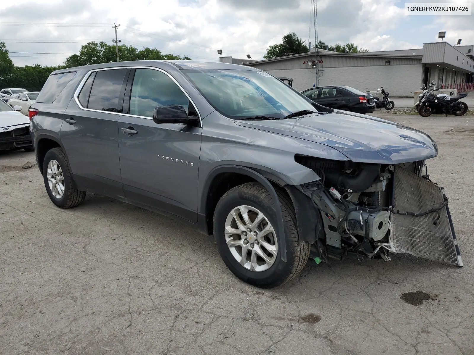 2019 Chevrolet Traverse Ls VIN: 1GNERFKW2KJ107426 Lot: 54935494