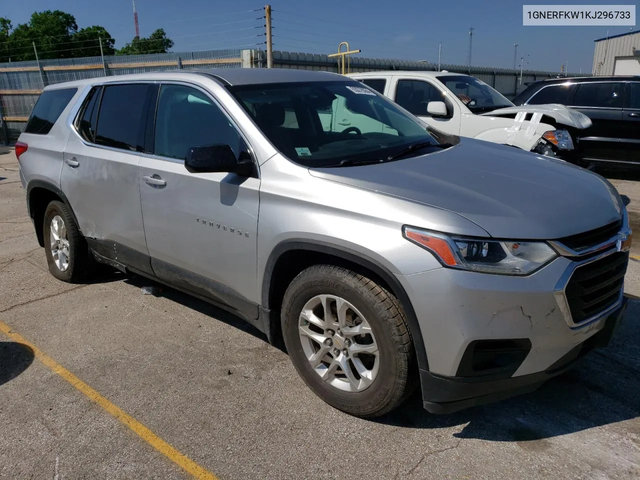 2019 Chevrolet Traverse Ls VIN: 1GNERFKW1KJ296733 Lot: 55078064