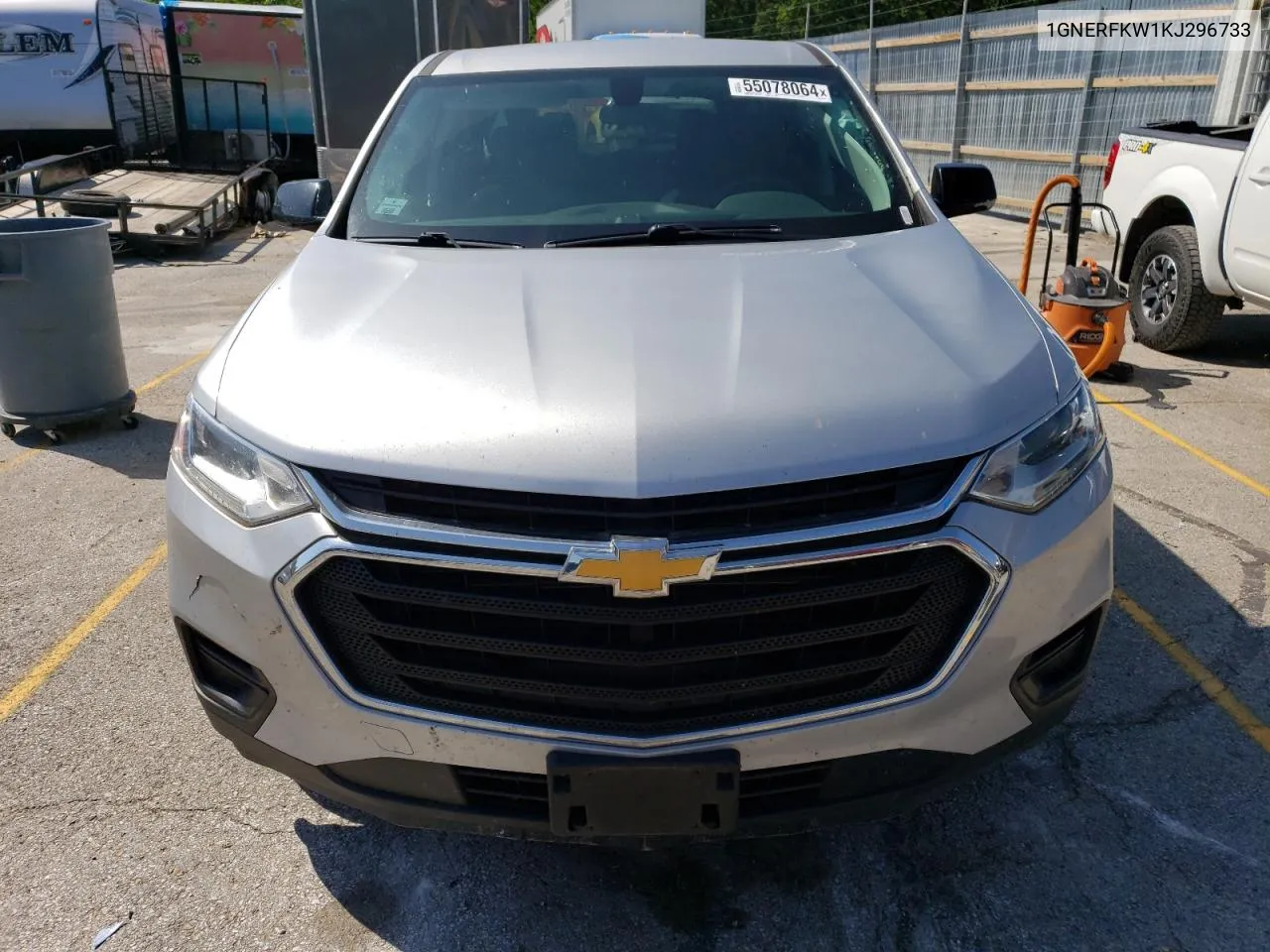 2019 Chevrolet Traverse Ls VIN: 1GNERFKW1KJ296733 Lot: 55078064