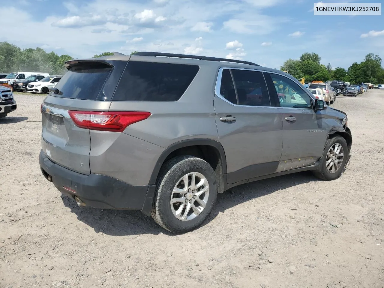 2019 Chevrolet Traverse Lt VIN: 1GNEVHKW3KJ252708 Lot: 58936564