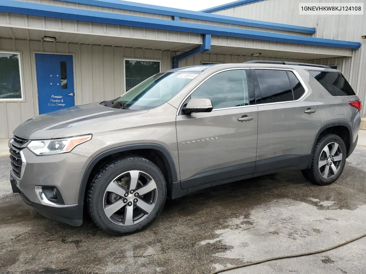 2019 Chevrolet Traverse Lt VIN: 1GNEVHKW8KJ124108 Lot: 62135514