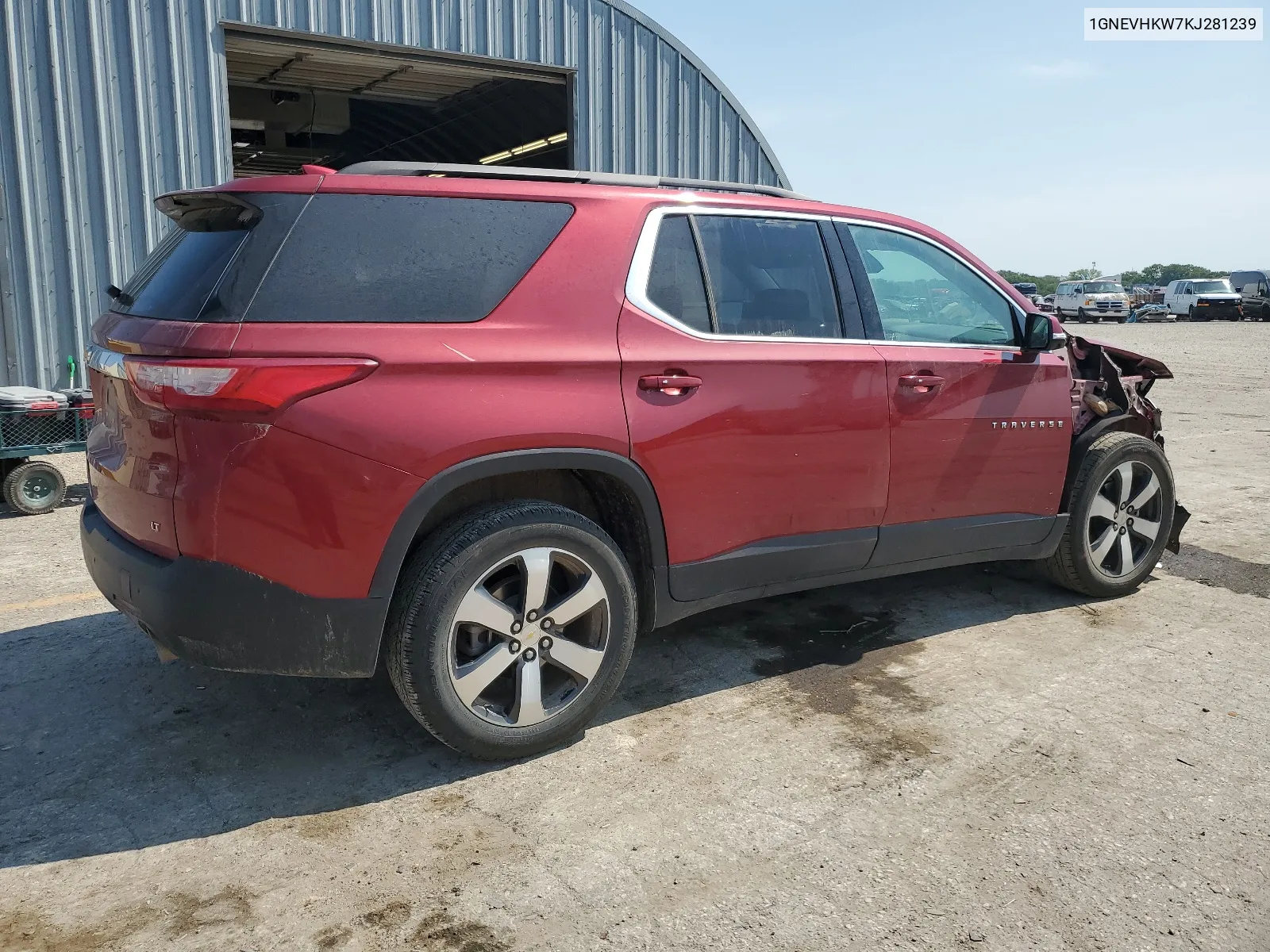 2019 Chevrolet Traverse Lt VIN: 1GNEVHKW7KJ281239 Lot: 63552194