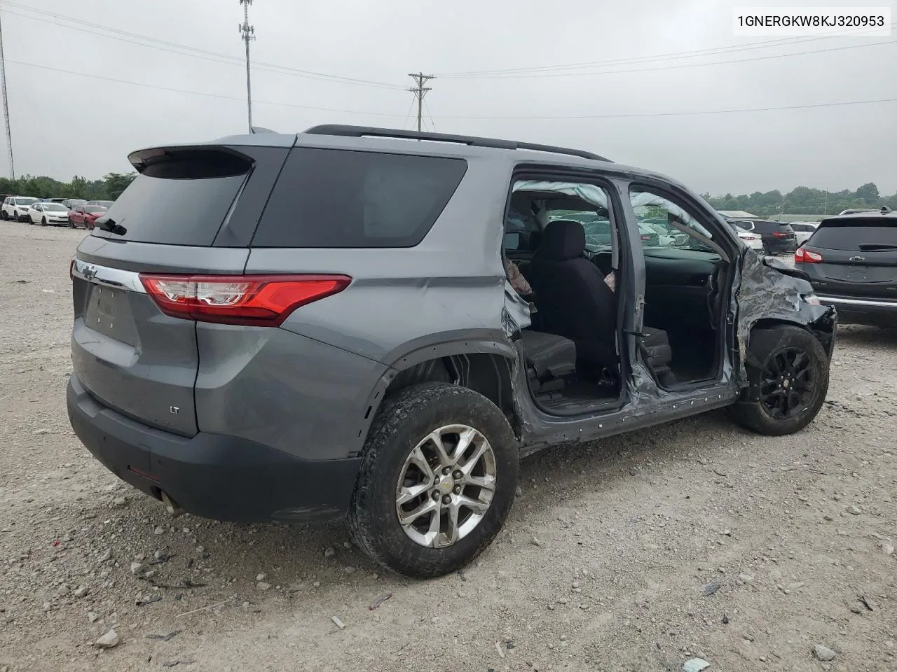 2019 Chevrolet Traverse Lt VIN: 1GNERGKW8KJ320953 Lot: 64190114