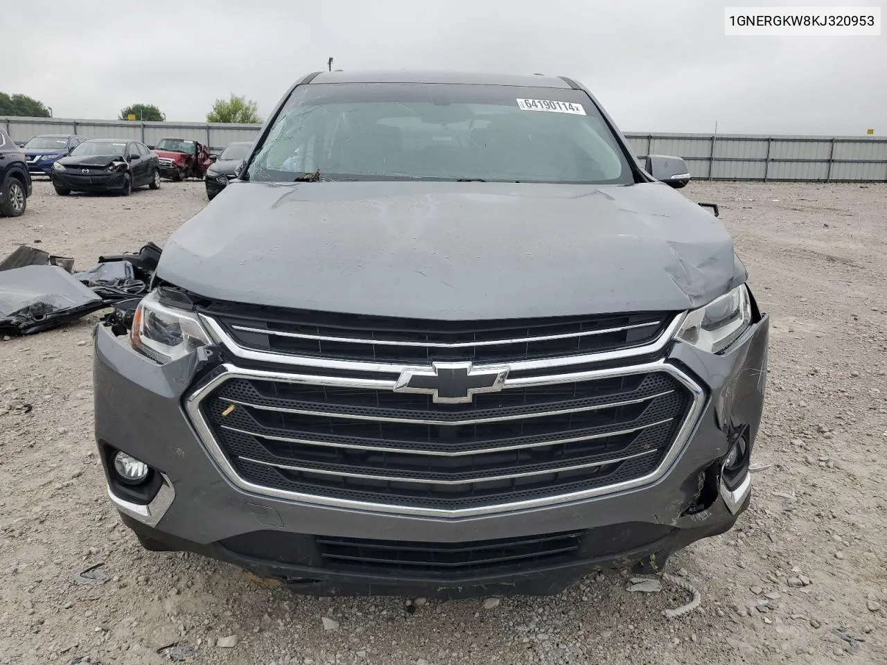 2019 Chevrolet Traverse Lt VIN: 1GNERGKW8KJ320953 Lot: 64190114