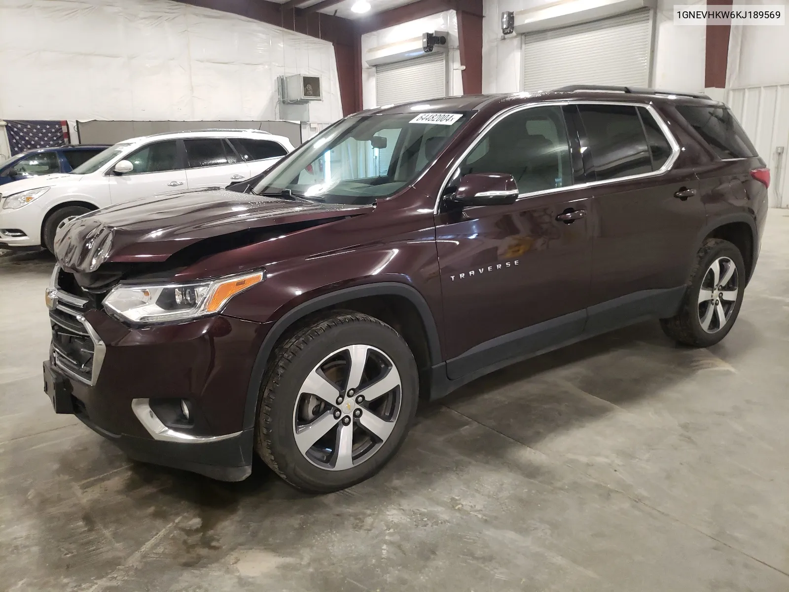 2019 Chevrolet Traverse Lt VIN: 1GNEVHKW6KJ189569 Lot: 64482004