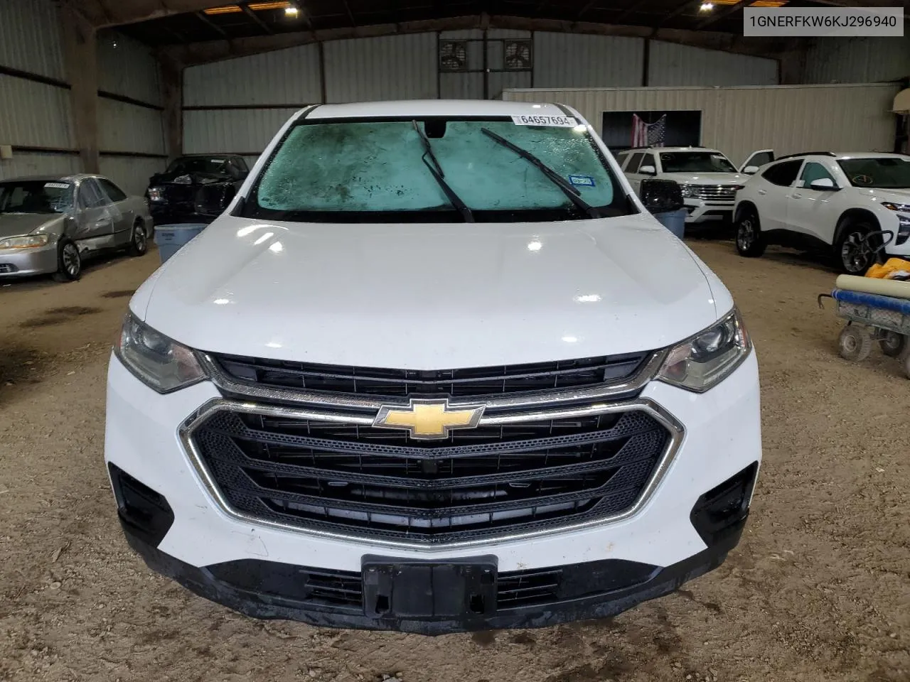 2019 Chevrolet Traverse Ls VIN: 1GNERFKW6KJ296940 Lot: 64657694