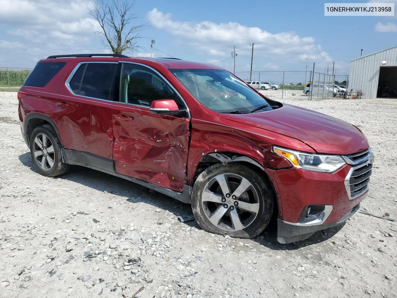 2019 Chevrolet Traverse Lt VIN: 1GNERHKW1KJ213958 Lot: 67016054