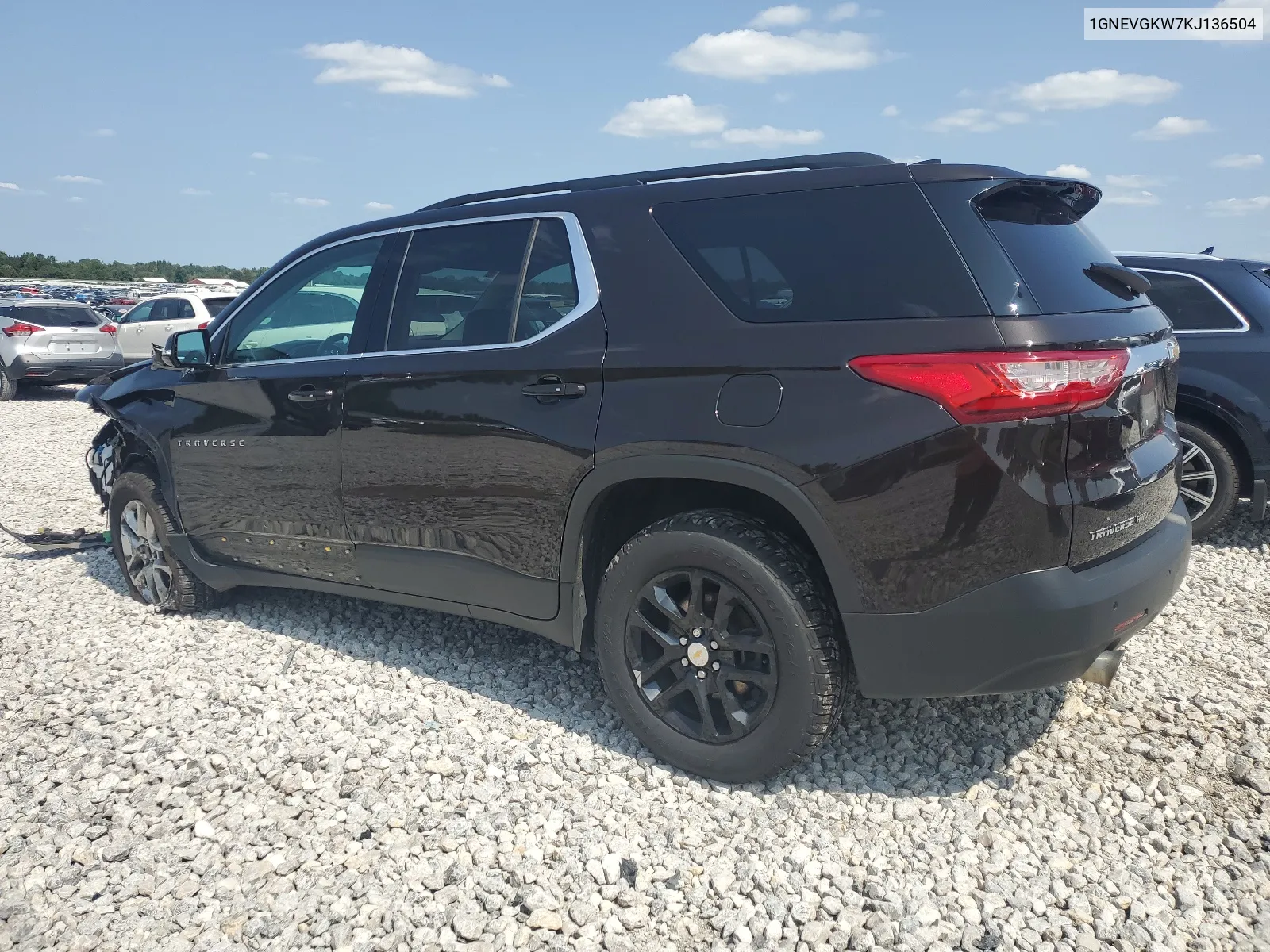 2019 Chevrolet Traverse Lt VIN: 1GNEVGKW7KJ136504 Lot: 67768254