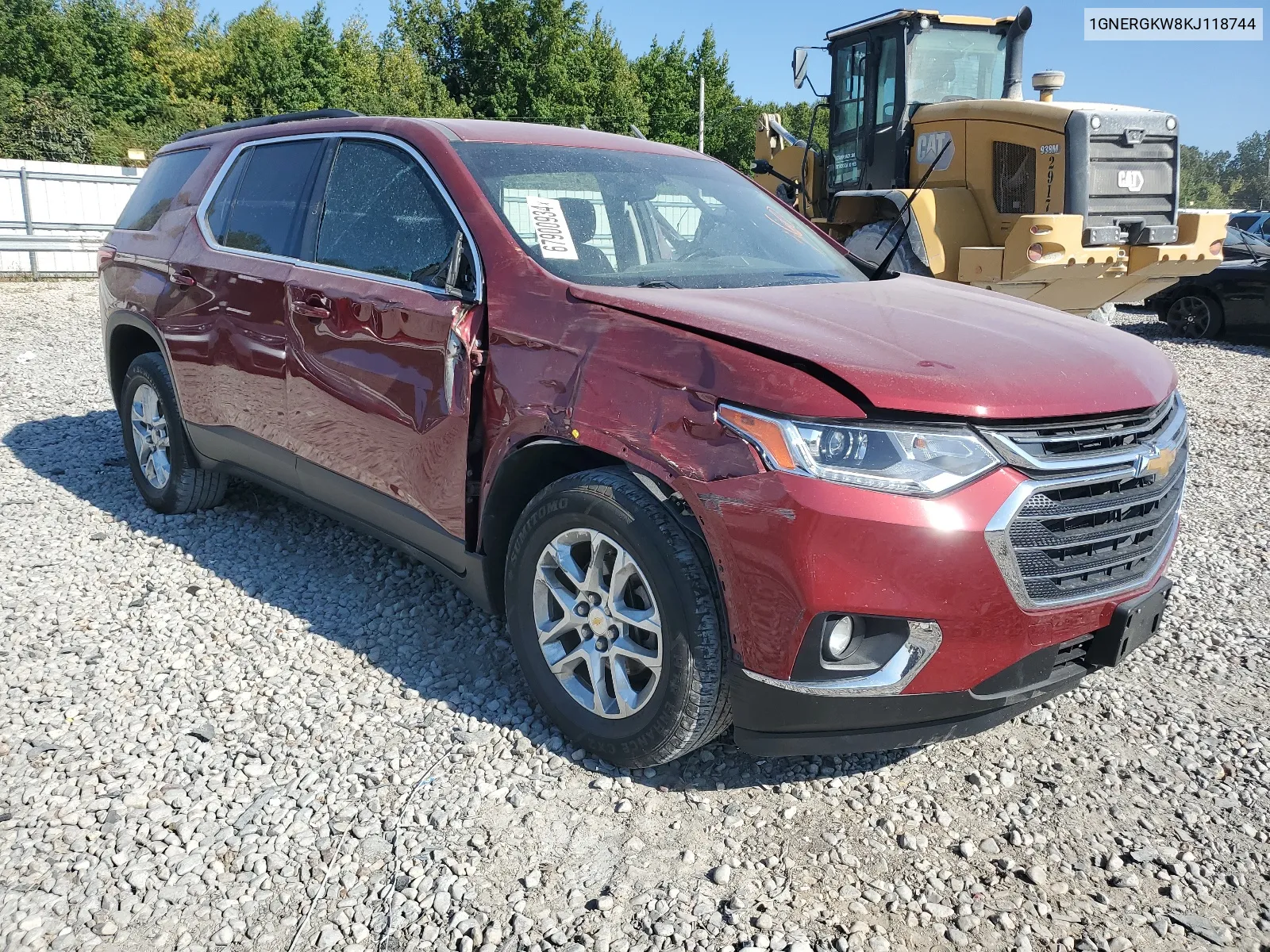 1GNERGKW8KJ118744 2019 Chevrolet Traverse Lt