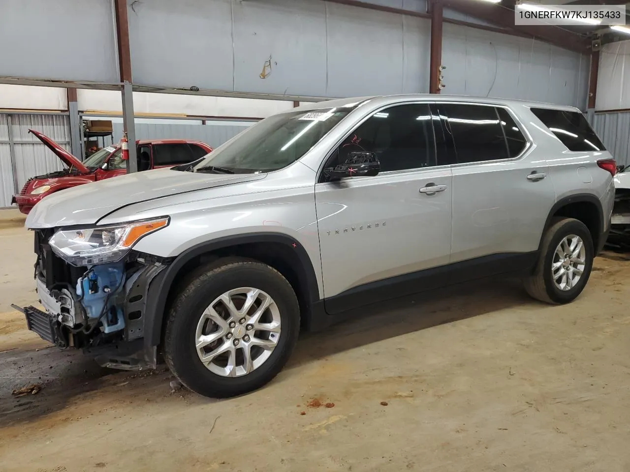 2019 Chevrolet Traverse Ls VIN: 1GNERFKW7KJ135433 Lot: 68296934