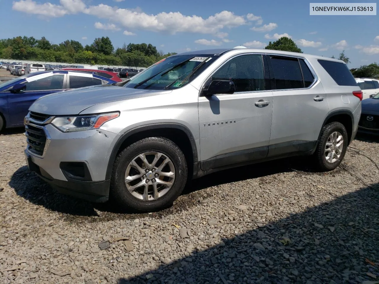 1GNEVFKW6KJ153613 2019 Chevrolet Traverse Ls