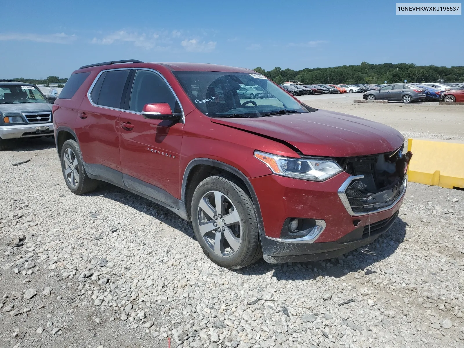 2019 Chevrolet Traverse Lt VIN: 1GNEVHKWXKJ196637 Lot: 68790624