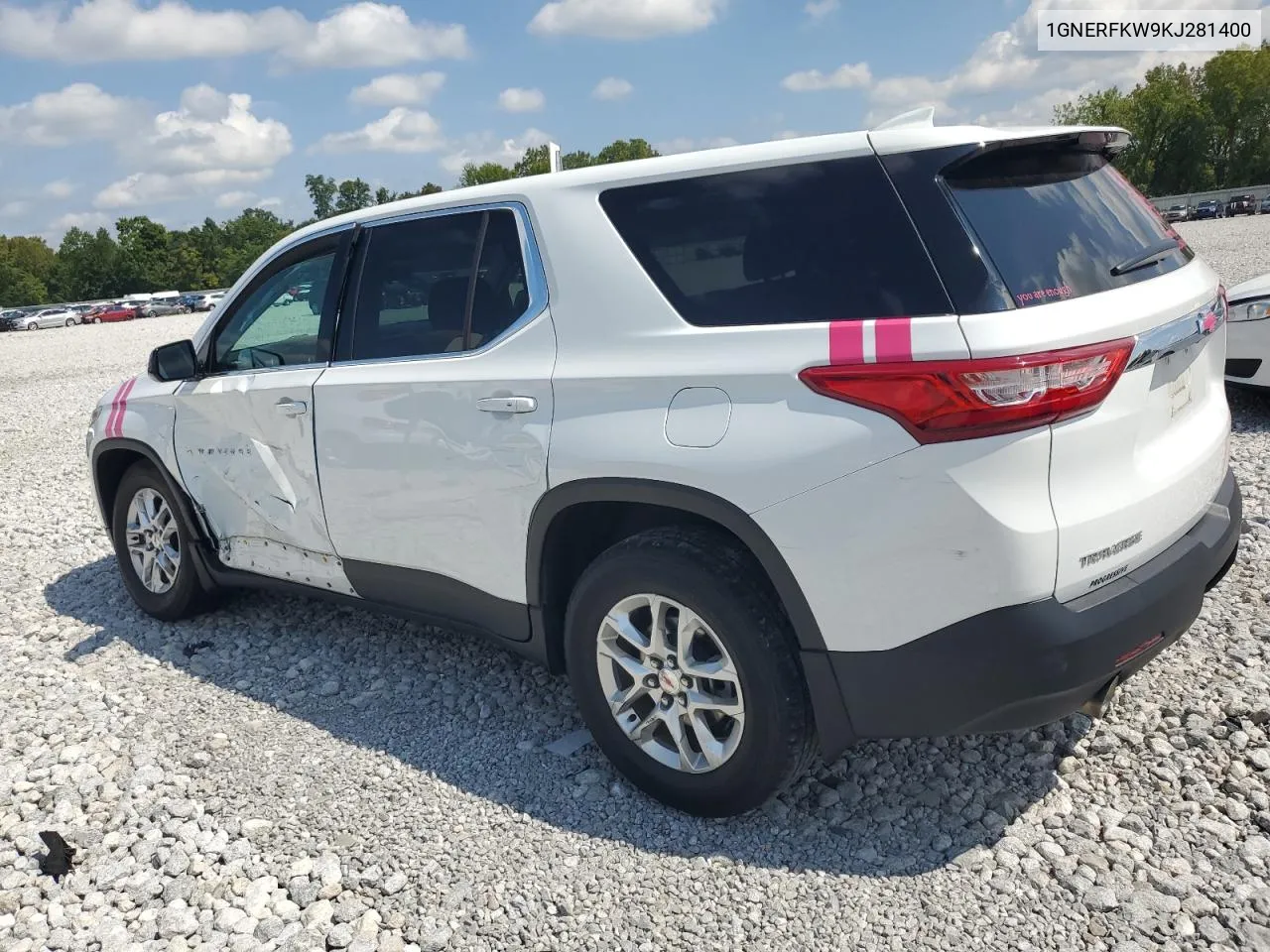 2019 Chevrolet Traverse Ls VIN: 1GNERFKW9KJ281400 Lot: 69558904