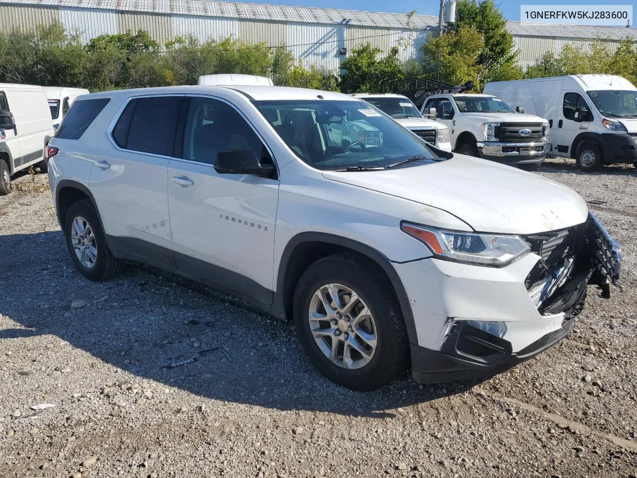 2019 Chevrolet Traverse Ls VIN: 1GNERFKW5KJ283600 Lot: 70325684