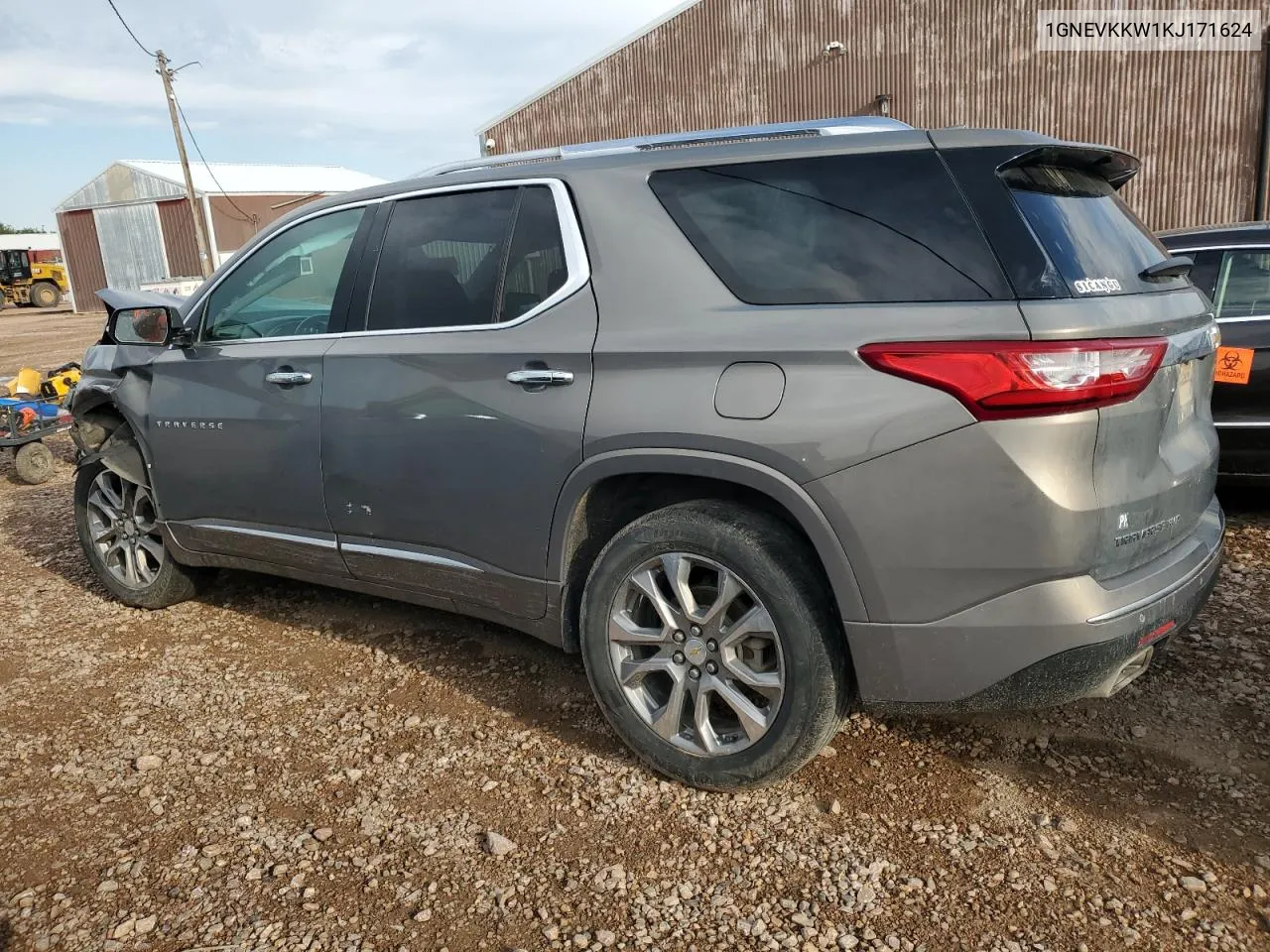 2019 Chevrolet Traverse Premier VIN: 1GNEVKKW1KJ171624 Lot: 70452264