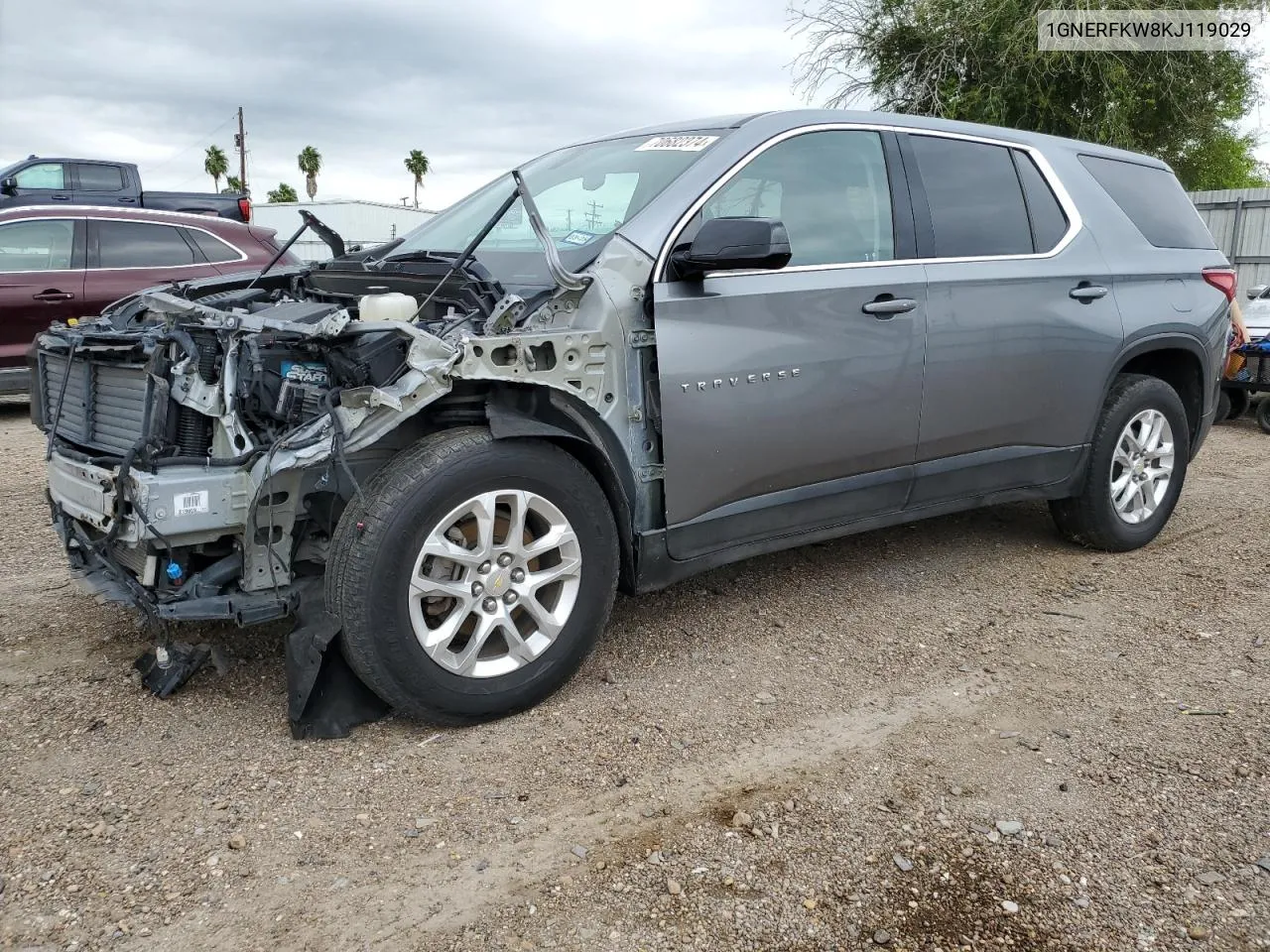 1GNERFKW8KJ119029 2019 Chevrolet Traverse Ls