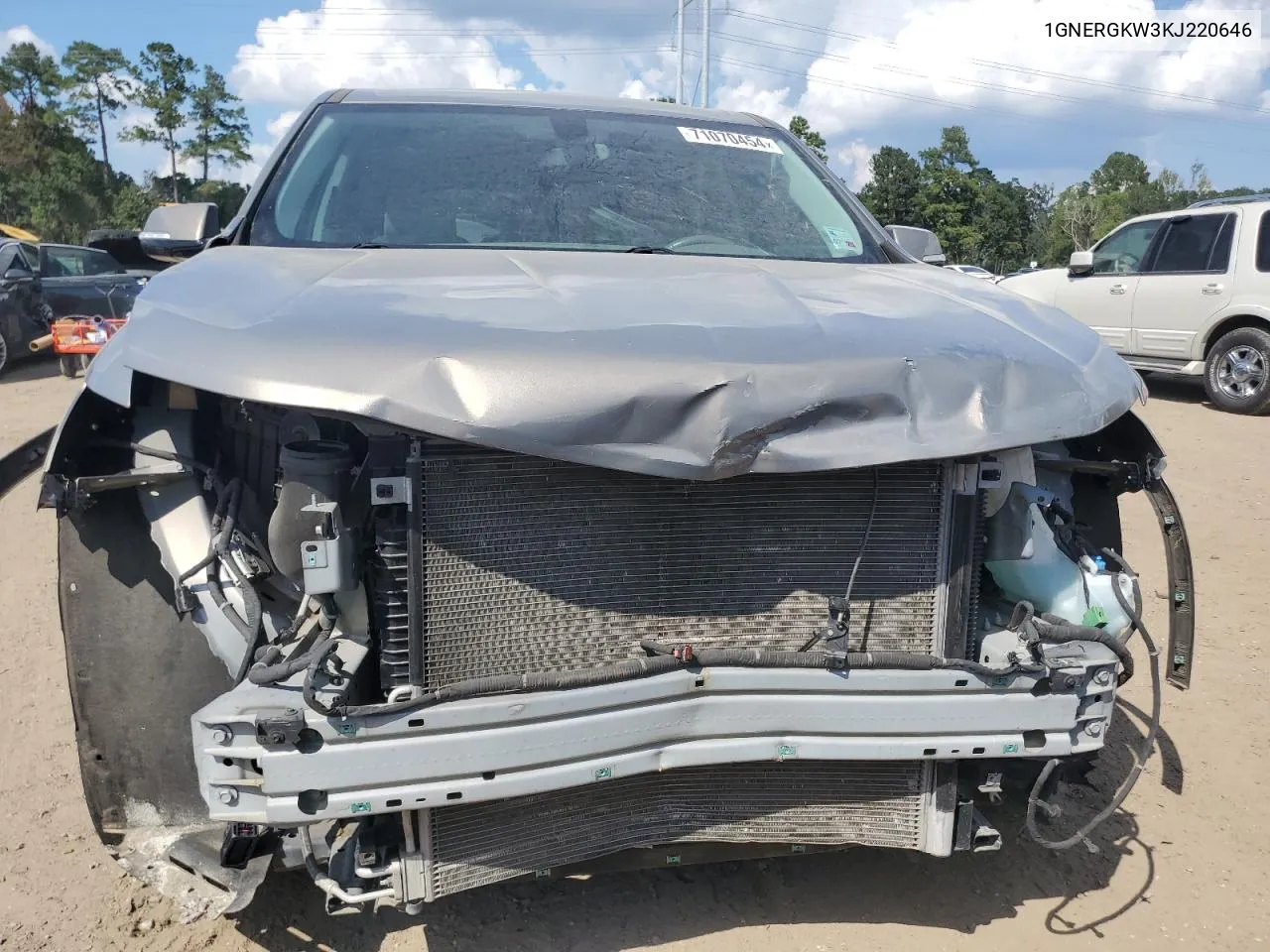 2019 Chevrolet Traverse Lt VIN: 1GNERGKW3KJ220646 Lot: 71070454