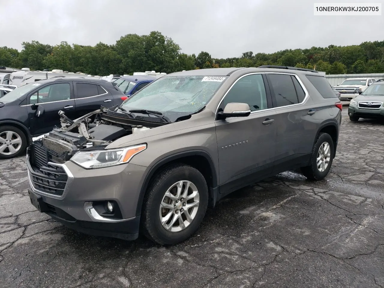 1GNERGKW3KJ200705 2019 Chevrolet Traverse Lt