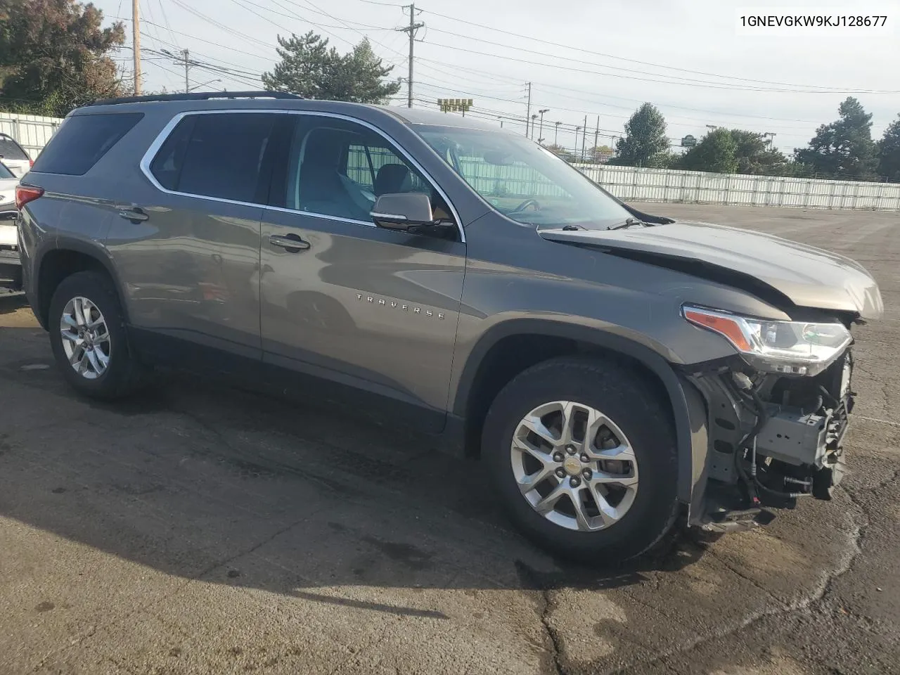 2019 Chevrolet Traverse Lt VIN: 1GNEVGKW9KJ128677 Lot: 71429534