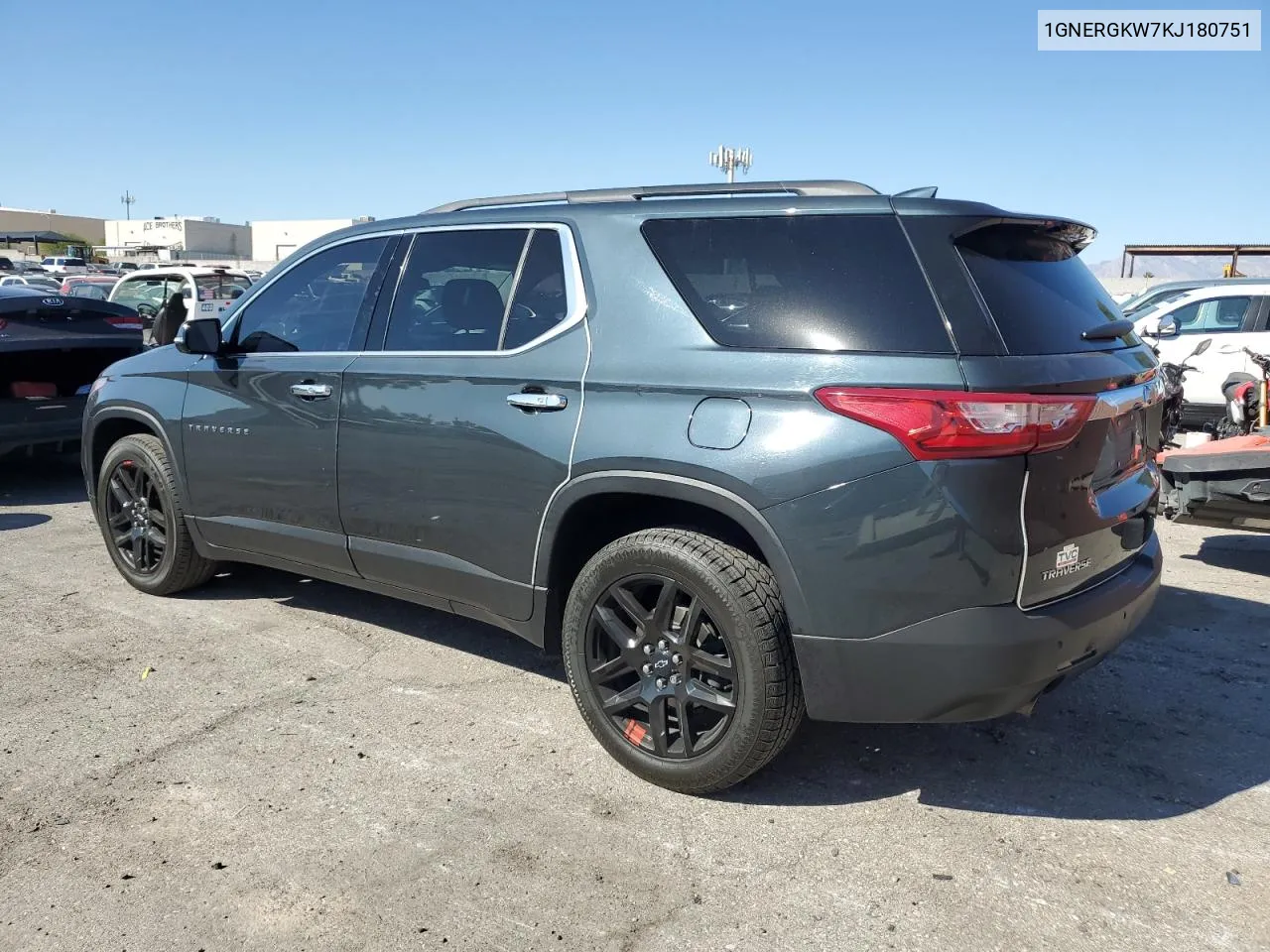 2019 Chevrolet Traverse Lt VIN: 1GNERGKW7KJ180751 Lot: 71452224