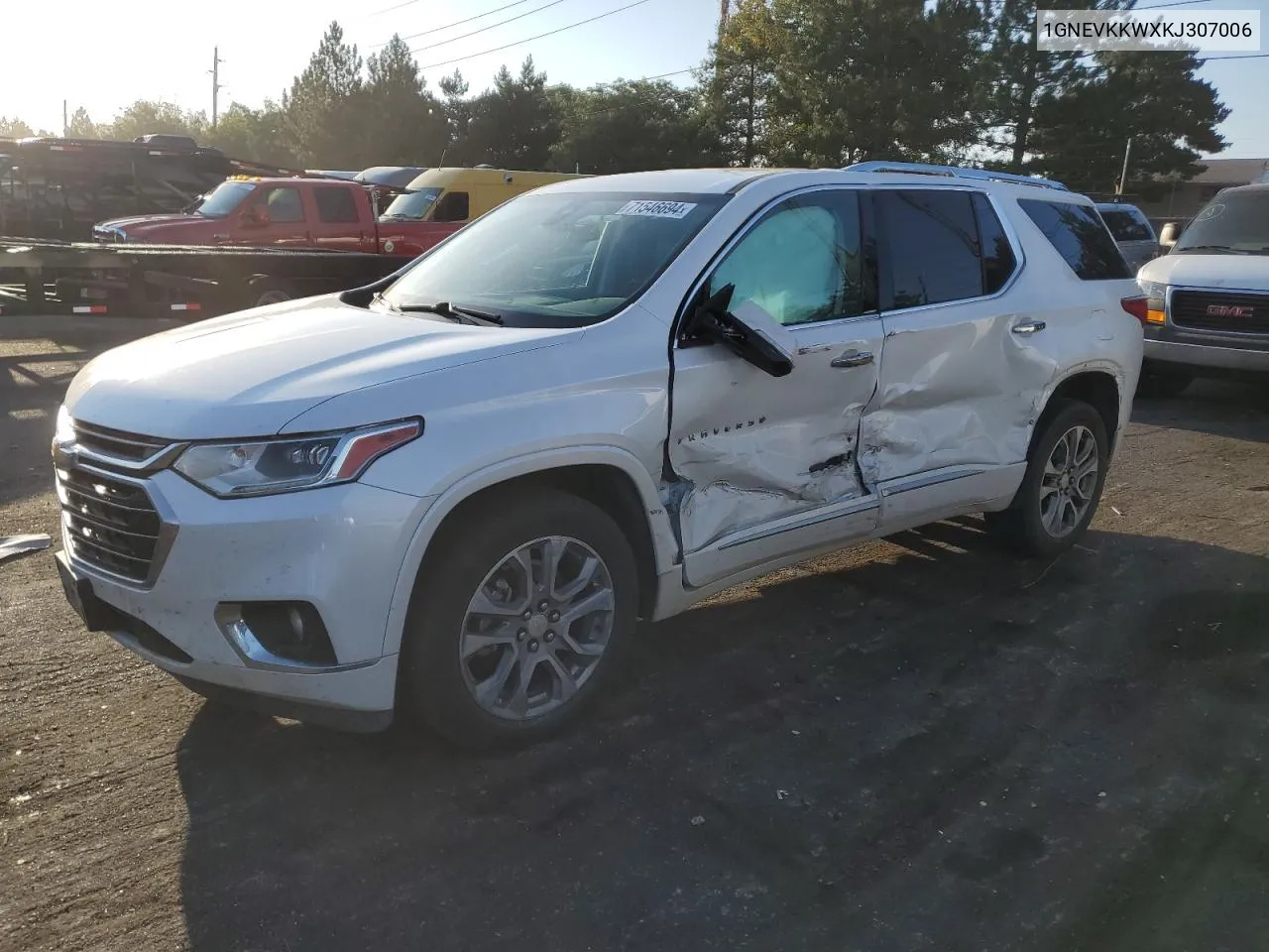 2019 Chevrolet Traverse Premier VIN: 1GNEVKKWXKJ307006 Lot: 71546694