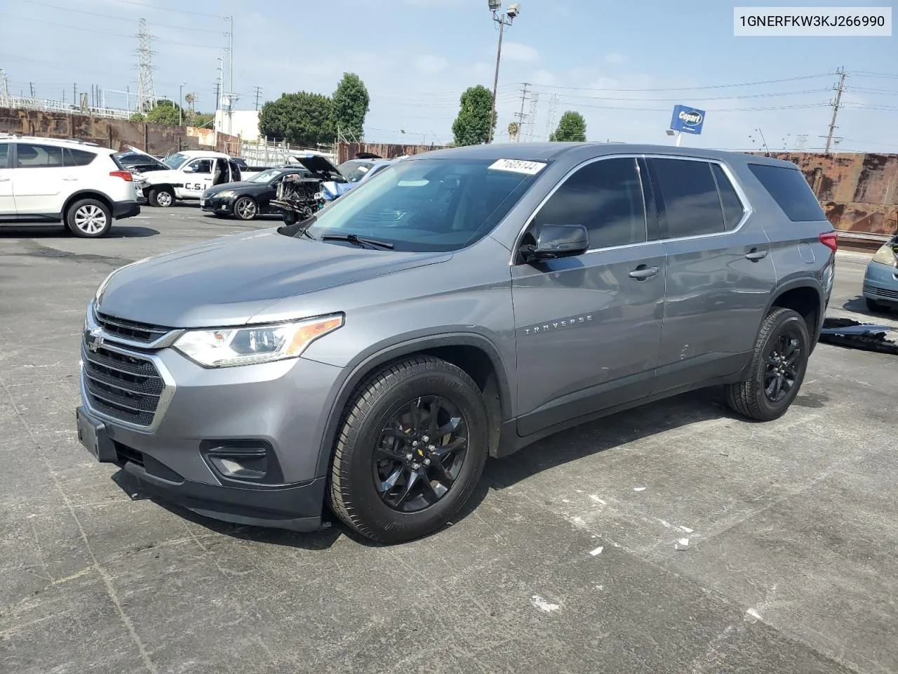 2019 Chevrolet Traverse Ls VIN: 1GNERFKW3KJ266990 Lot: 71605144