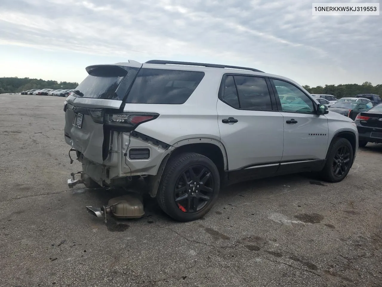 2019 Chevrolet Traverse Premier VIN: 1GNERKKW5KJ319553 Lot: 72468524