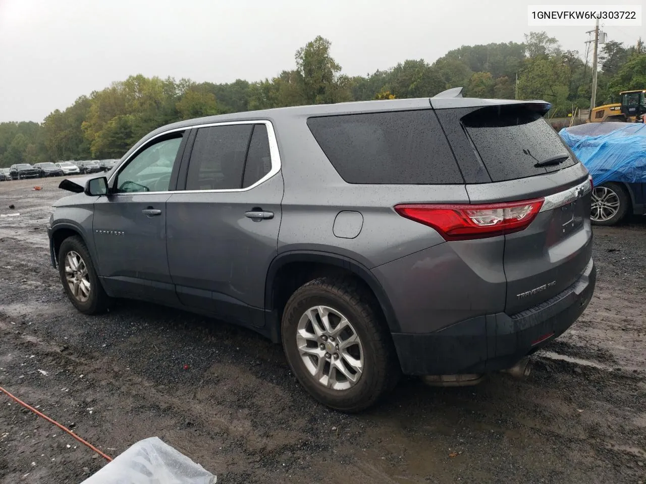 2019 Chevrolet Traverse Ls VIN: 1GNEVFKW6KJ303722 Lot: 72726634