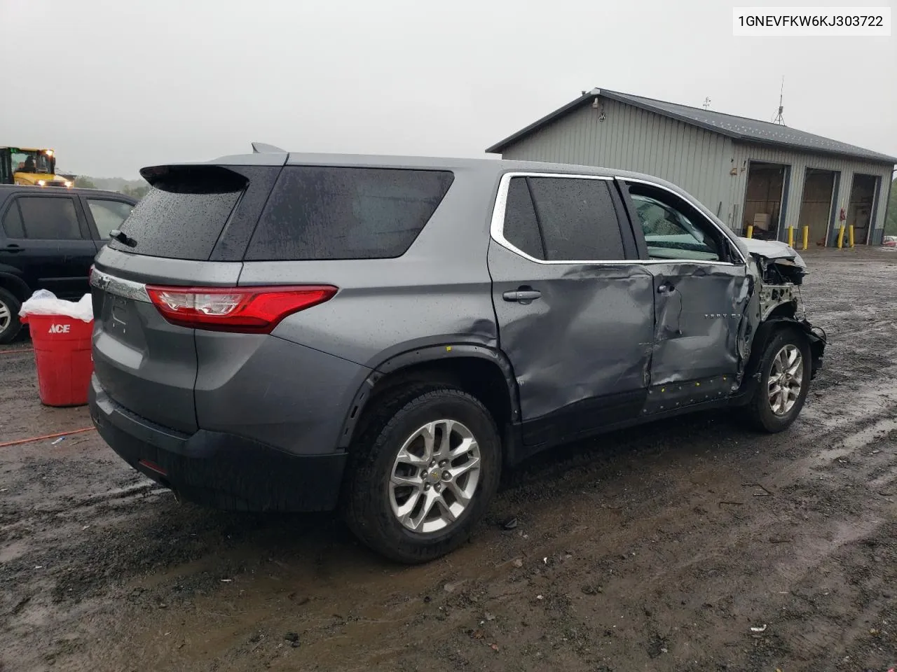 2019 Chevrolet Traverse Ls VIN: 1GNEVFKW6KJ303722 Lot: 72726634