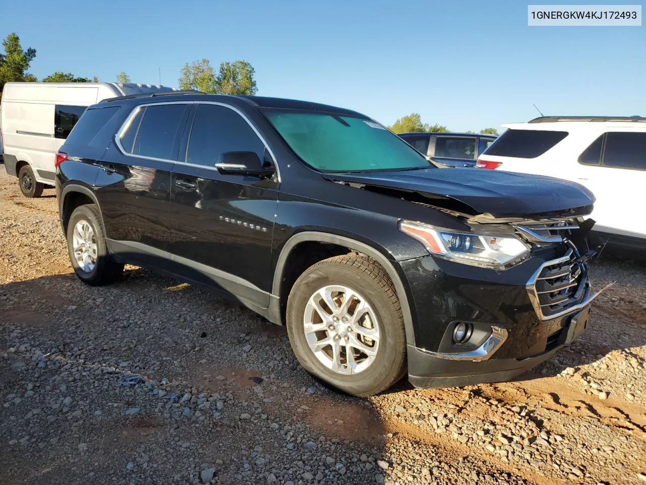 2019 Chevrolet Traverse Lt VIN: 1GNERGKW4KJ172493 Lot: 72748374