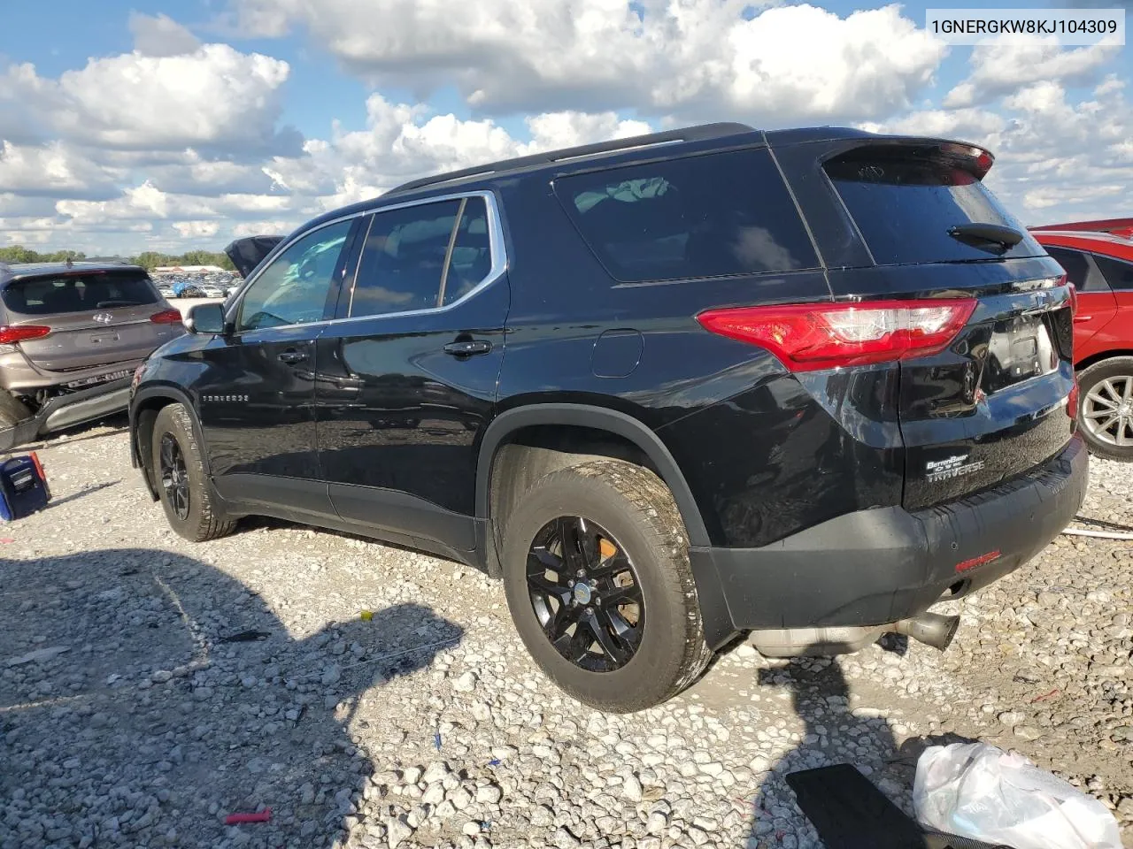 2019 Chevrolet Traverse Lt VIN: 1GNERGKW8KJ104309 Lot: 73000744