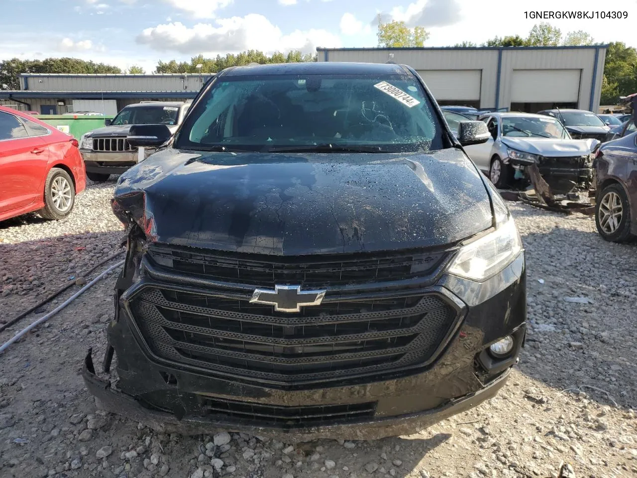 2019 Chevrolet Traverse Lt VIN: 1GNERGKW8KJ104309 Lot: 73000744