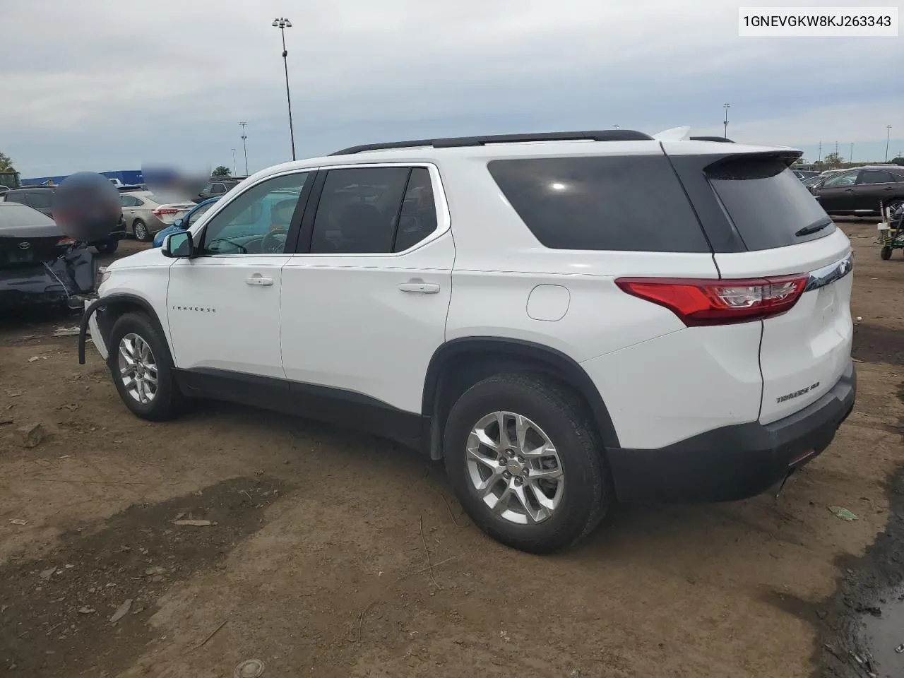 2019 Chevrolet Traverse Lt VIN: 1GNEVGKW8KJ263343 Lot: 73026014