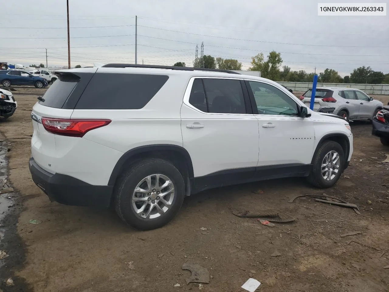 2019 Chevrolet Traverse Lt VIN: 1GNEVGKW8KJ263343 Lot: 73026014