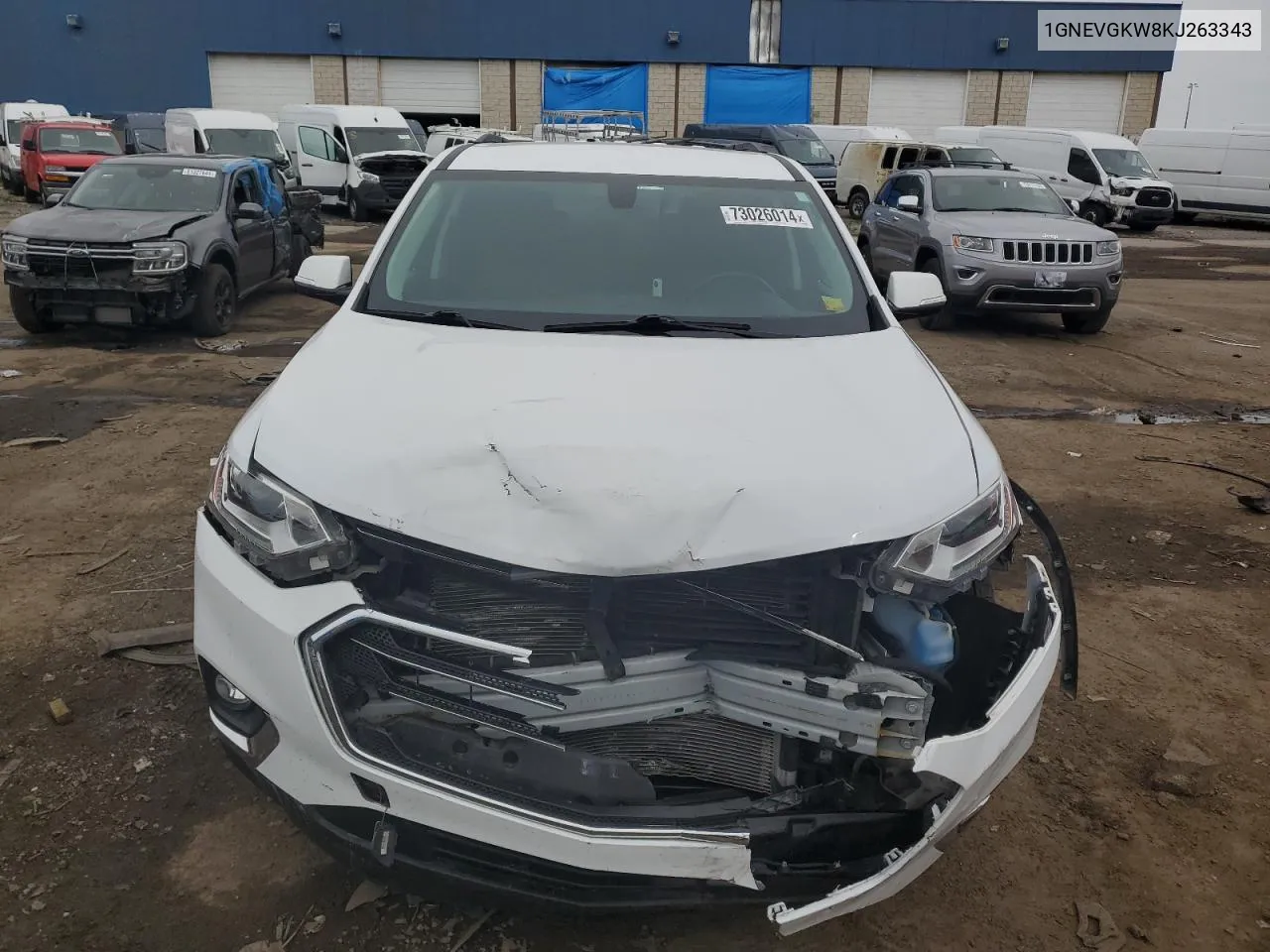 1GNEVGKW8KJ263343 2019 Chevrolet Traverse Lt