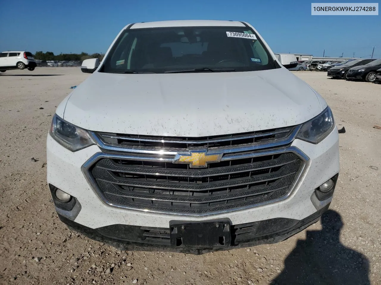 2019 Chevrolet Traverse Lt VIN: 1GNERGKW9KJ274288 Lot: 73095004