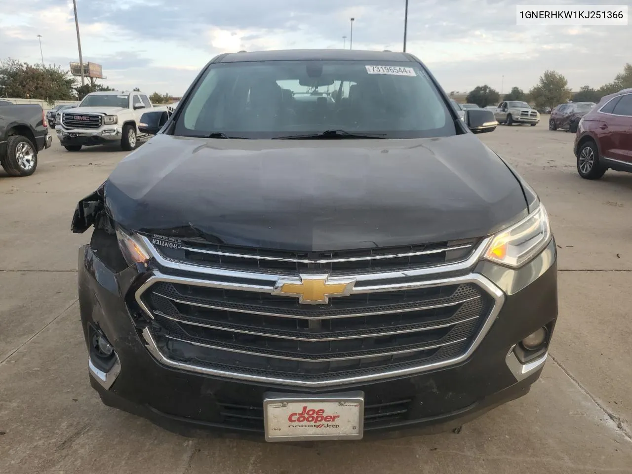 2019 Chevrolet Traverse Lt VIN: 1GNERHKW1KJ251366 Lot: 73196544