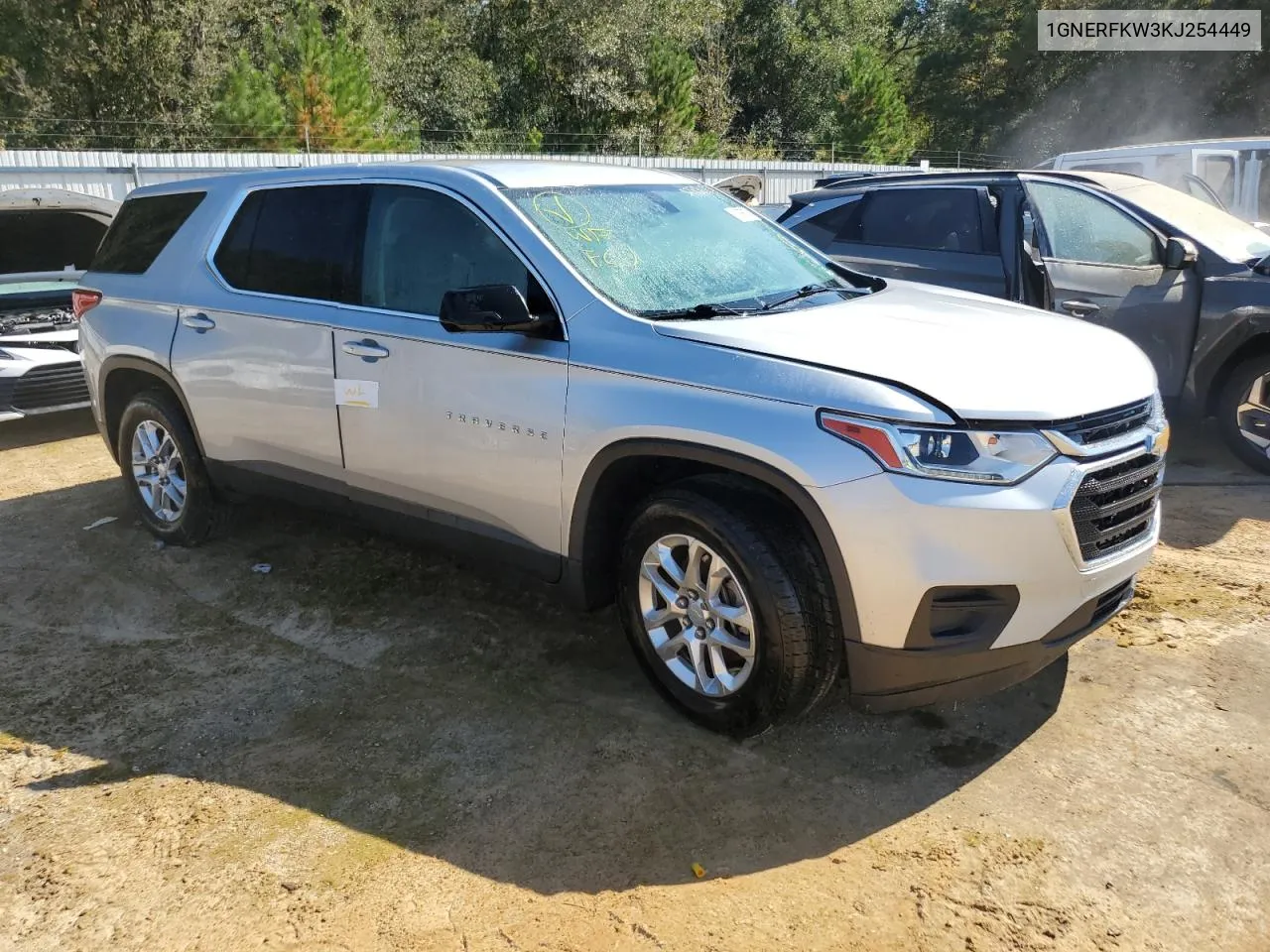 2019 Chevrolet Traverse Ls VIN: 1GNERFKW3KJ254449 Lot: 73926874