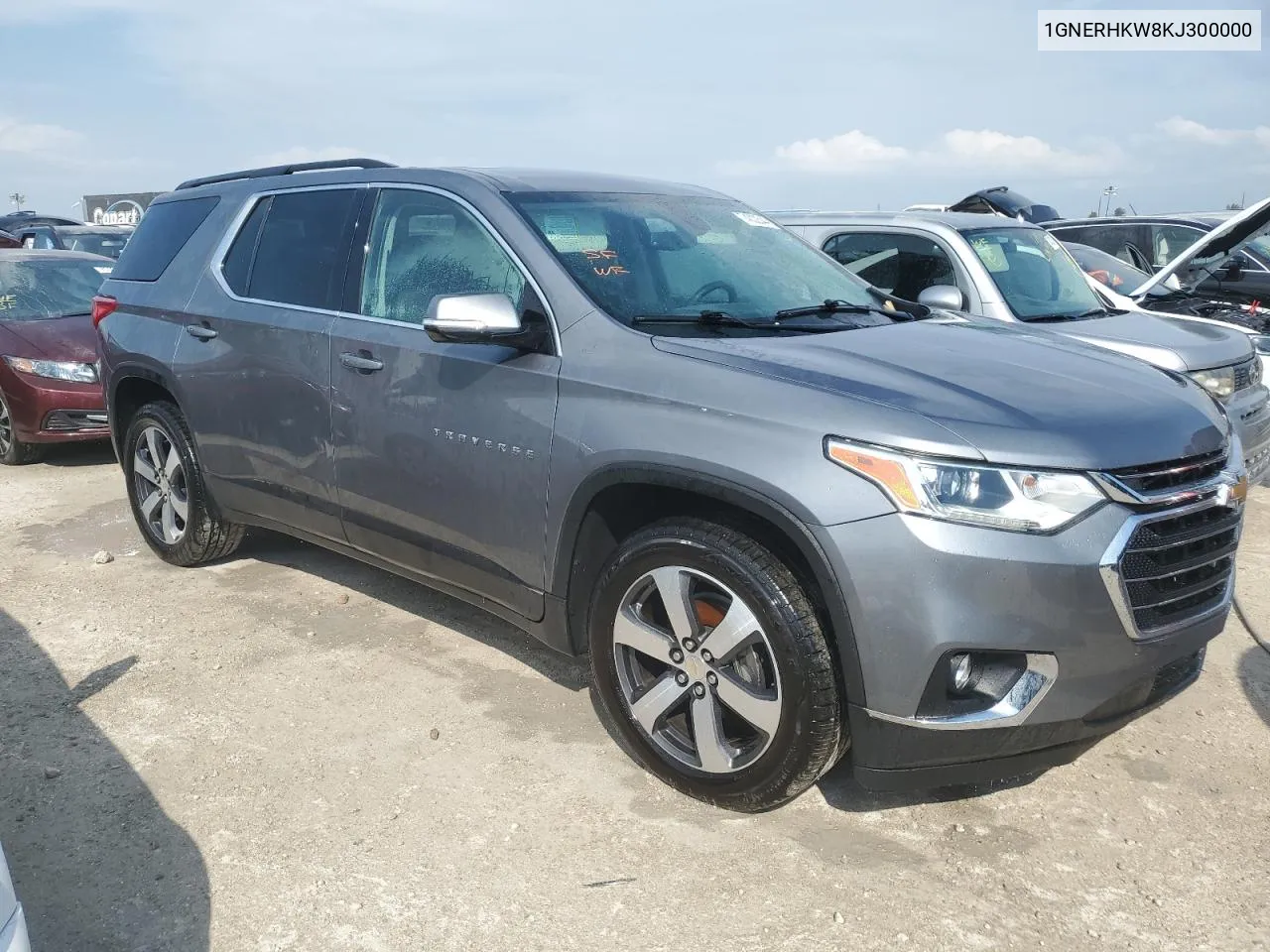 2019 Chevrolet Traverse Lt VIN: 1GNERHKW8KJ300000 Lot: 74332344